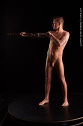 Nude Man White Standing poses - ALL Athletic Short Brown Standing poses - simple Standard Photoshoot Realistic